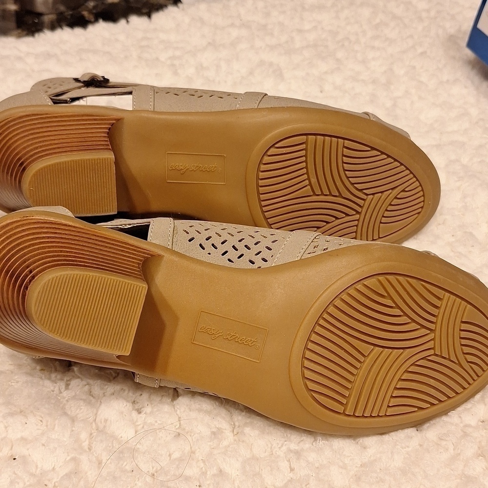 Womens Easy Street zipper open toe NWT open toe ankle boots 10W - Picture 6 of 7